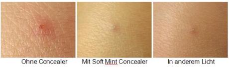 Rötungen neutralisieren mit Soft Mint Concealer von Angel Minerals