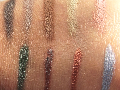 Diverse mineralische Lidschatten